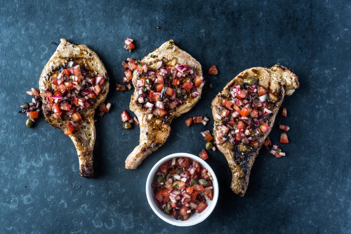 Cutlets in summer vinaigrette - Recipes | fooby.ch