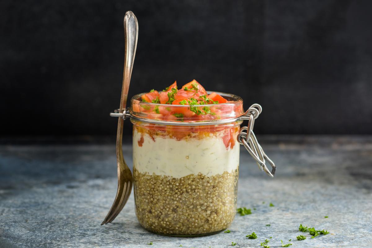 Quinoa-tzatziki jars - Recipes | fooby.ch