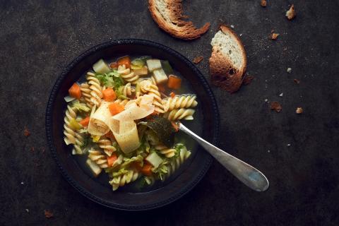 Buuretopf (pasta & vegetable soup)