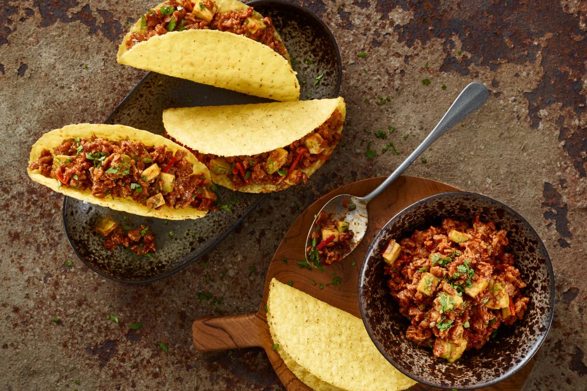 Tacos with vegan mince - Recipes | fooby.ch