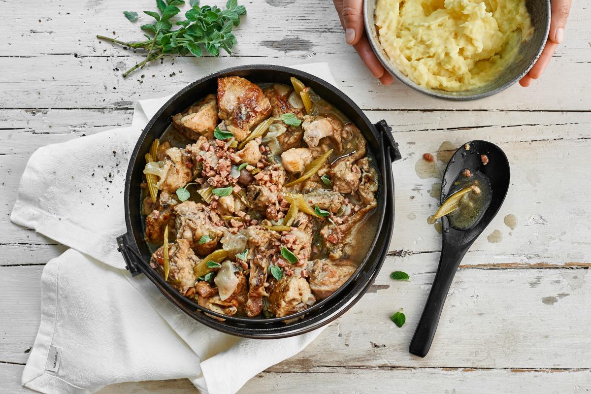 Rabbit stew with mashed potatoes - Recipes | fooby.ch