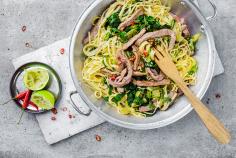 Coconut noodles with beef