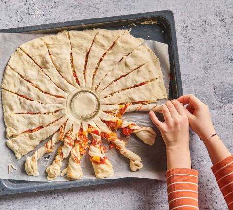 Pizza-Zupfsonne - Rezepte | little FOOBY