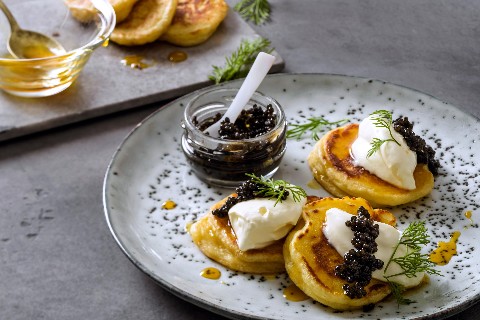 Blinis mit Kaviar