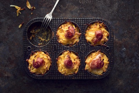 Rösti-Muffins mit Speck