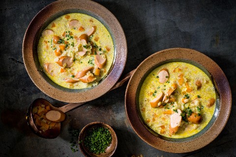Gerstensuppe mit Wienerli