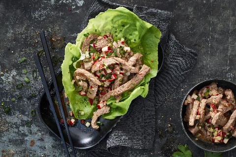 Scharfer Rindfleischsalat mit Radiesli