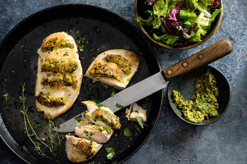 Stuffed chicken breasts