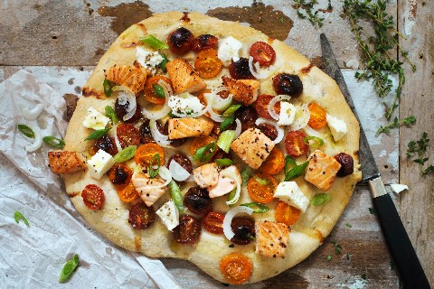 Focaccia al salmone