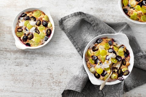 Grape clafoutis