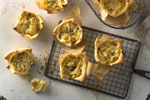 Leek & potato tarts
