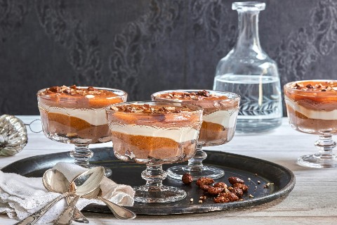 Mousse al cioccolato con cachi