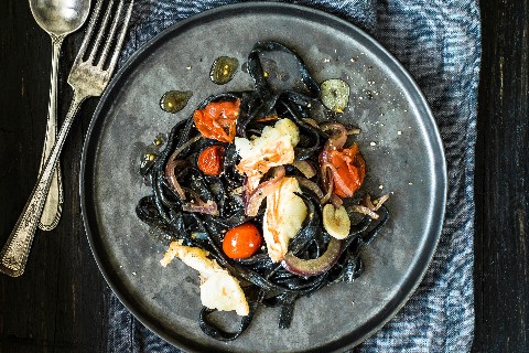 Datterini tagliolini with lobster