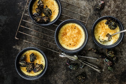 Crème brûlée au fromage de chèvre