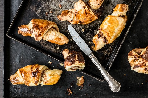 Croissants au beurre de cacahuètes
