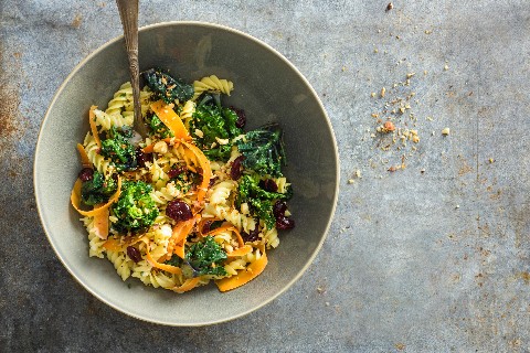 Pasta mit Federkohl