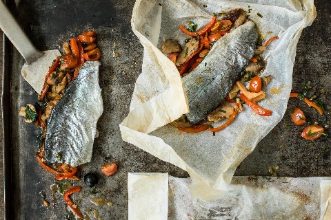 Filetto di trota al cartoccio