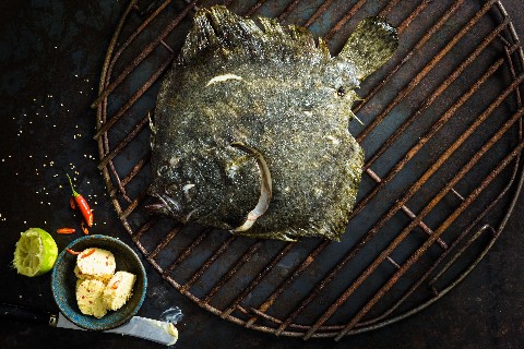 Turbot grillé