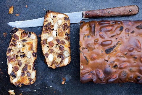 Fruit bread with honey