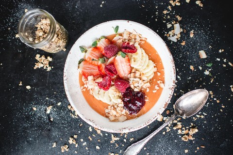 Smoothie bowl papaye-banane
