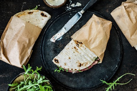 Grillierte Piadine