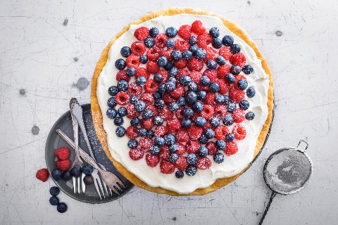 Torta alle bacche con quark