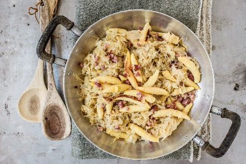 Sauerkraut-Schupfnudel-Pfanne