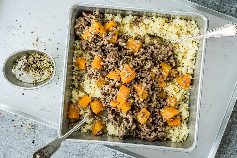 Cous cous con ragù di carne e zucca