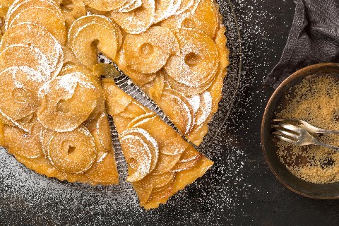 Pear & apple tart