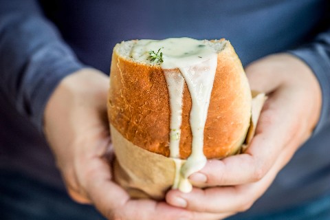 Fondue Hot Dog