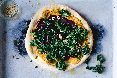 Hummus-Pizza