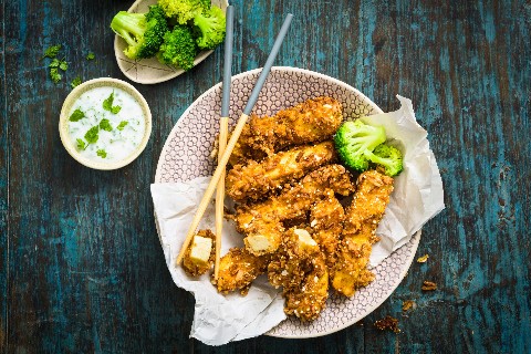 Sweet and crunchy tofu