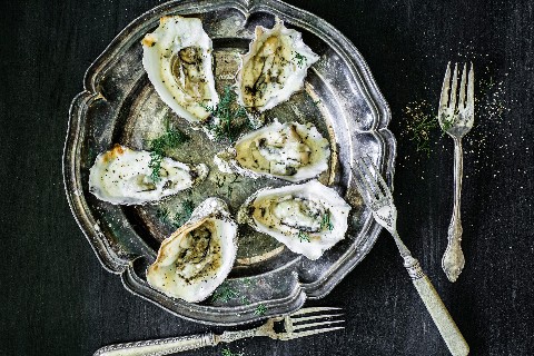 huîtres gratinées