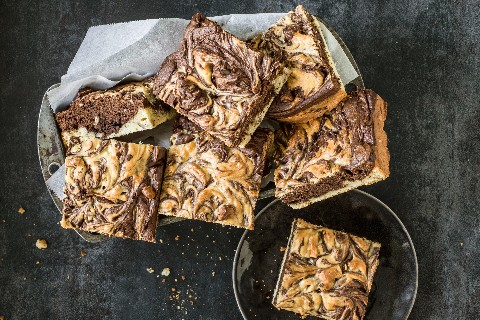 Swirl brownies