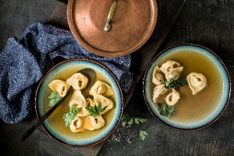 Tortellini in broth