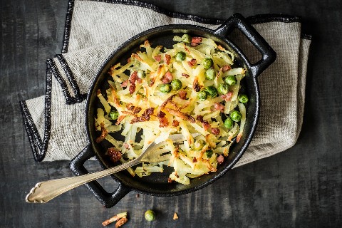 Röstis dans le poêlon