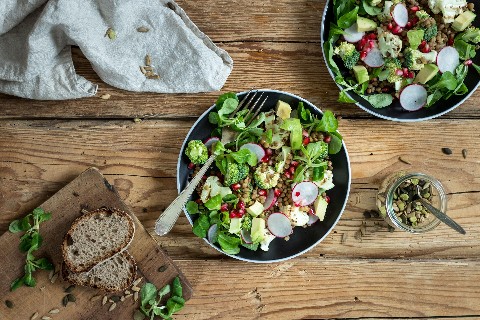 Gerösteter Blumenkohlsalat