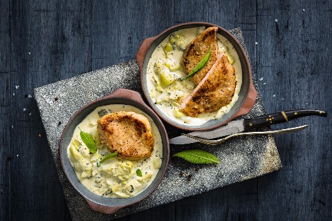 Escalopes de veau aux artichauts