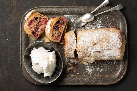 Strudel pommes-framboises