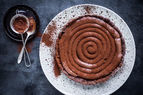 Torta al cioccolato e caffè