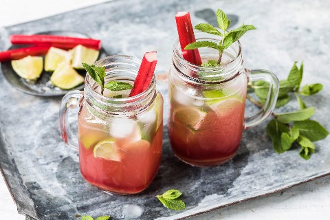 Rhabarber-Mojito