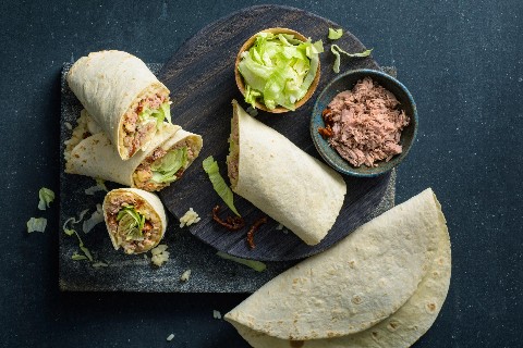 Wrap di risotto con tonno