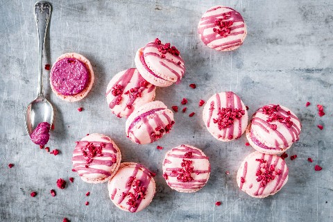 Beeren-Macarons