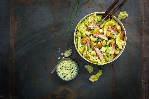 Wurst-Käse-Salat