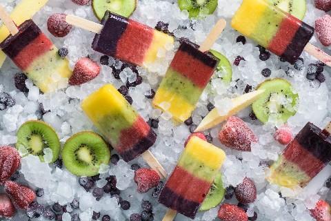 Glaces arc-en-ciel