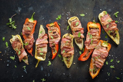 Grilled stuffed peppers