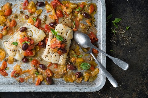 Mediterranean cod fillets