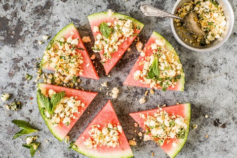 Watermelon pizza