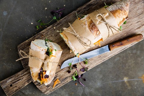 Sandwich-Baguette am Stück