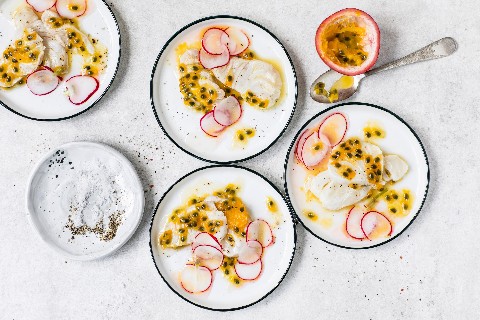 Passionsfrucht-Ceviche